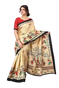 Fancy Khadi Silk Saree with Blouse Piece for Women-thumb1