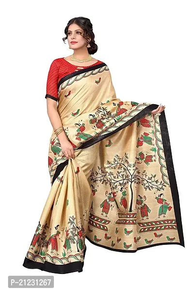 Fancy Khadi Silk Saree with Blouse Piece for Women-thumb2