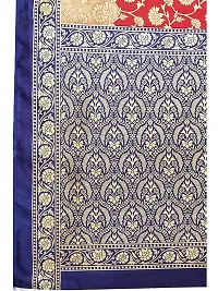 Spacekart Printed Silk Saree with Unstitched Blouse-thumb4