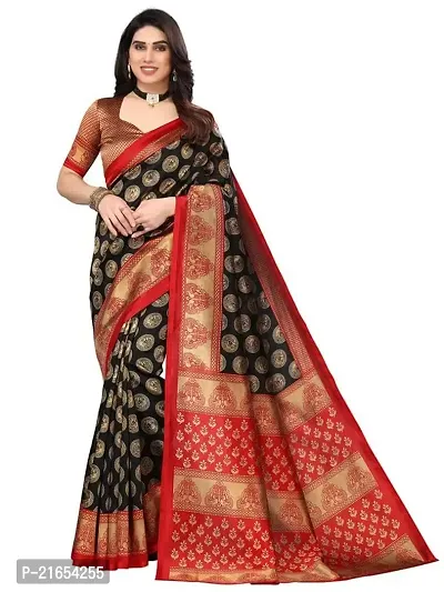 Spacekart Women's Saree with Unstitched Blouse Piece