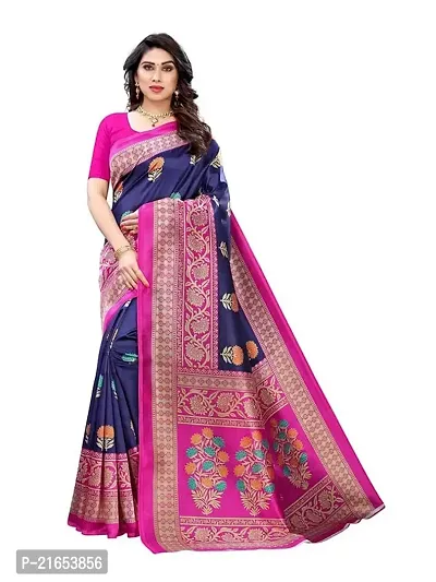 Spacekart Women's Silk Saree with Unstitched Blouse Piece