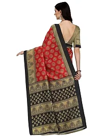 Spacekart Women's Art Silk Saree with Unstitched Blouse-thumb2