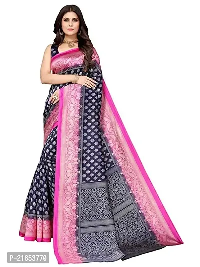 Spacekart Women's Art Silk Saree with Blouse Piece for women and girls