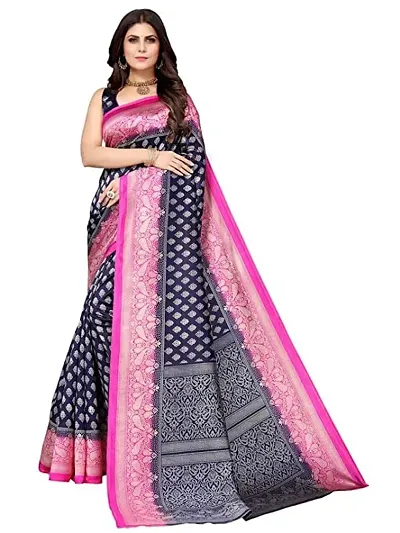 Spacekart Women's Art Silk Saree with Blouse Piece for women and girls