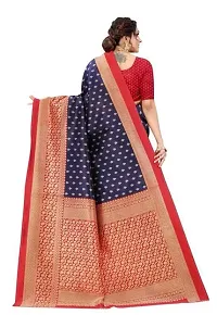 Spacekart Silk Saree with Unstitched Blouse Piece for women-thumb2