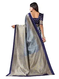 Spacekart Women's most trendy Silk Saree with Unstitched Blouse Piece-thumb2