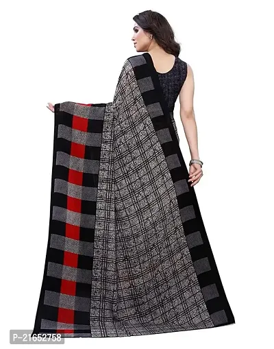 Spacekart Women's casual Georgette Saree with Unstitched Blouse Piece-thumb2