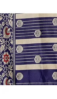 Spacekart Women's Kanchipuram Silk Saree with Unstitched Blouse Piece-thumb4