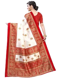 Spacekart Women's Designer Art silk Saree with Unstitched Blouse Piece-thumb3