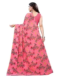 Spacekart Women's self design Georgette Saree with Unstitched Blouse Piece-thumb2