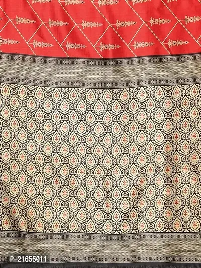 Spacekart - Women Silk Saree with Unstitched Blouse Piece-thumb5