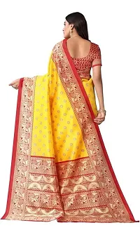 Spacekart Women's Saree and Unstitched Blouse Piece-thumb2