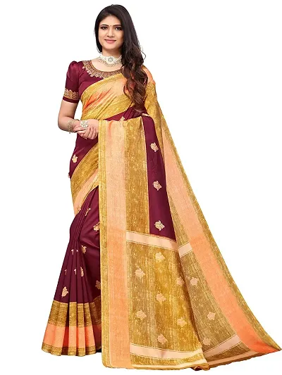 Fancy Art Silk Saree with Blouse Piece for Women