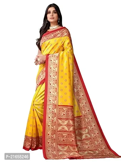 Spacekart Women's Saree and Unstitched Blouse Piece-thumb2