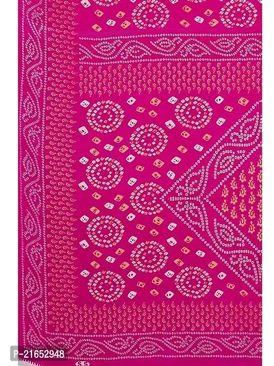 Spacekart Women's Bright Georgette Saree with Unstitched Blouse Piece-thumb5