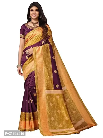 Spacekart Women festive Art Silk Saree with Unstitched Blouse Piece