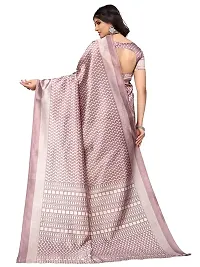 Spacekart Women's Printed Silk Saree with Unstitched Blouse Piece-thumb2