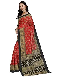 Spacekart Women's Art Silk Saree with Unstitched Blouse-thumb1