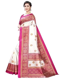 Spacekart Women's Silk Saree with Unstitched Blouse Piece-thumb1