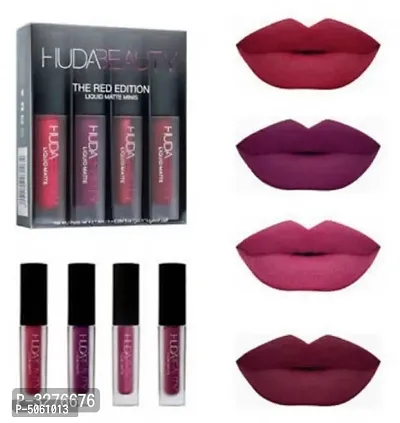 Ewy Liquid Red Set Of 4 Makeup Lips