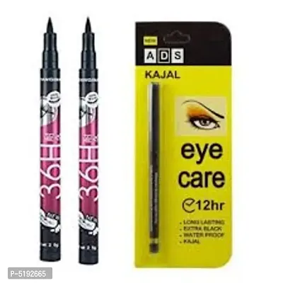 EWY ADS KAJAL WITH EYE LINER 2 PACK OF 3