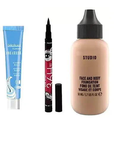 Top Quality Professional Foundation With Makeup Essentials Combo
