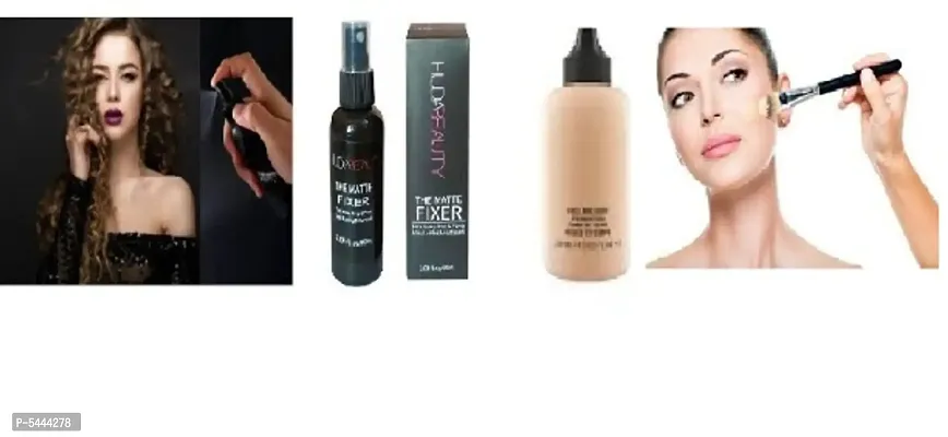 EWY MAKE UP FACE FOUNDATION WITH SETTING SPRAY PACK OF 2-thumb0