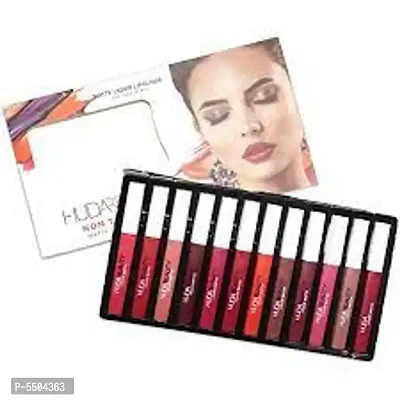 EWY MAKE UP  Liquid Matte lipstick set of 12  (Multi Colored, 5 ml)
