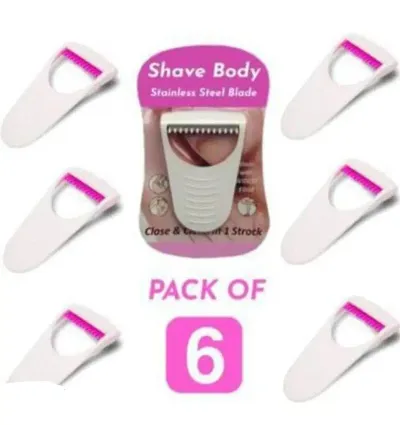 Disposable Plastic Hair Razor For Women Pack Of 6