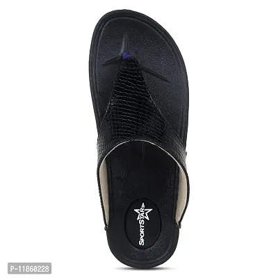 Vk Ent Women/ Girls Flip Flops Sneakers ( Black-006 )-thumb4