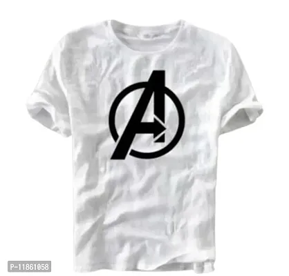 Vk Ent Half Sleeve Casual Printed Avenger Unisex Boy's/Girl's/Men's/Women's Regular Fit T-Shirt (Medium)