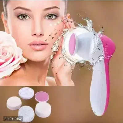 5 in 1 Face Facial Exfoliator Electric Massage Machine Care  Cleansing Cleanser Massager Kit For Smoothing Body Beauty Skin Cleaner facial massager machine for face