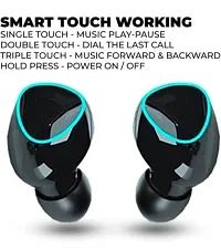 M-10 EARBUDS Bluetooth V5.1 Wireless Earphones, 13mm Drivers, Stereo Sound  Stereo Calls, 28Hrs Playtime, Touch Control TWS Earbuds, Voice Assist  IPX4 Water Resistant (Black)-thumb2