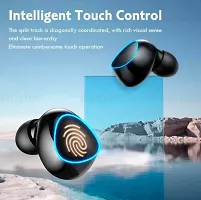 M-10 EARBUDS Bluetooth V5.1 Wireless Earphones, 13mm Drivers, Stereo Sound  Stereo Calls, 28Hrs Playtime, Touch Control TWS Earbuds, Voice Assist  IPX4 Water Resistant (Black)-thumb3