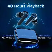 DEEP TRADERS-7 M19 Earbuds 40hrs Playtime nOICE Cancellation In Ear Headphone With Microphone (Black)-thumb3