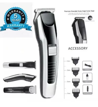 AZANIA HTC AT-528 Rechargeable Hair Trimmer For Men With T Shape Precision Multipack