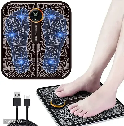 EMS Foot Massager Mat with Muscle Stimulator - Simulated Massage Therapy for Foot, Hands, Arms, Shoulder, Arthritis Pain and Varicose Veins - Drug-Free Pain Relief-thumb0