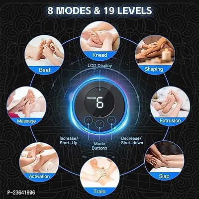 Foot Massager Pain Relief Wireless Electric EMS Massage Machine,Rechargeable Portable Folding Automatic with 8 Mode19 Intensity for Legs,Body,Hand Therapy (Foot Massager and body Massager)/-thumb3