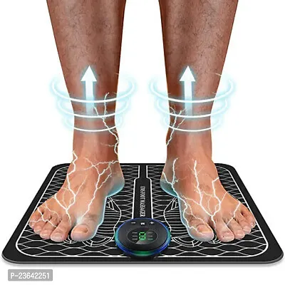 Foot Massager Pain Relief Wireless EMS Massage Mat Machine,Rechargeable Portable Folding Body Massager with 8 Mode/19 Levels for Legs,Body Foot,Neck,Arms,Hand Therapy Machine