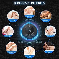 Foot Massager Pain Relief Wireless EMS Massage Mat Machine,Rechargeable Portable Folding Body Massager with 8 Mode/19 Levels for Legs,Body Foot,Neck,Arms,Hand Therapy Machine-thumb2