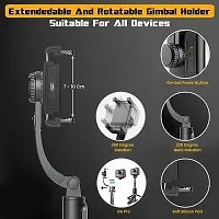 Deep**Extendable Bluetooth-Enabled Selfie Stick/Tripod with Wireless Remote, 3 Light Tones, 6 Colour Modes, Useful for Selfies, Makeup, Vlogging and Portrait Shots-thumb1