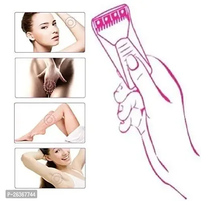 DEEP TRADER Women Razor Body Shaving Bikini Razor 12 Pics (White  Pink)-thumb2