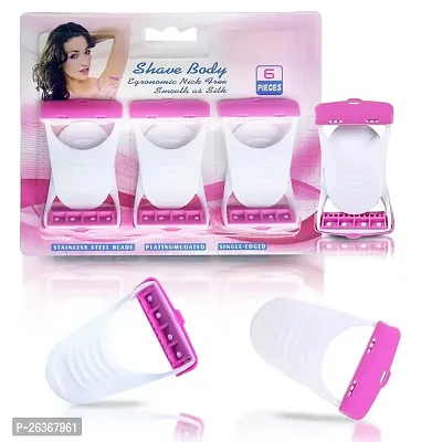 DEEP TRADERS***Womens Disposable Plastic Hair Razor  Bikini Shaving Razor For Women- 1 Pack Of 6 PCS-thumb0