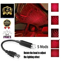 DEEP TRADERS*** USB Decorative Star Night Projector Light for Car Universal Atmosphere Lamp for Party Decoration Home Bedroom Car Interior (Red Light) (1)-thumb1