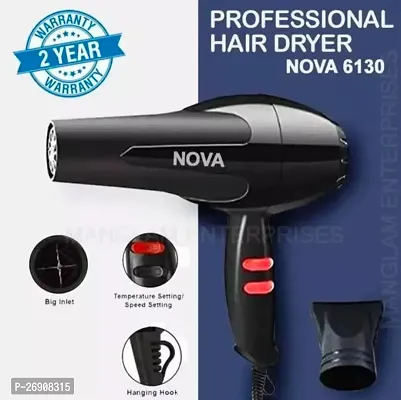 1800 Watts Powerful Hair Dryer, 2 Heat (Hot  Warm) Settings, Overheat Protection, 2 Year Guarantee .