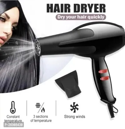 Professional Stylish Hair Dryers For Womens And Men Hot And Cold DRYER (1800 W BLACK)-thumb0