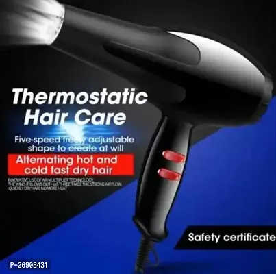 1800 Watts Unisex Foldable Hair Dryer; 2 Heat (Hot/Warm/Cold) Settings including Cool Shot Button; Heat Balance Technology (Black)