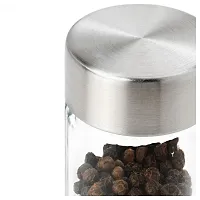 Ikea ORTFYLLD Spice Jar Glass Stainless Steel-thumb1