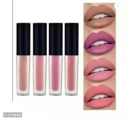 Super Stay Water Proof Sensational Liquid Lipsticks Combo Set 4 Pcs-thumb0