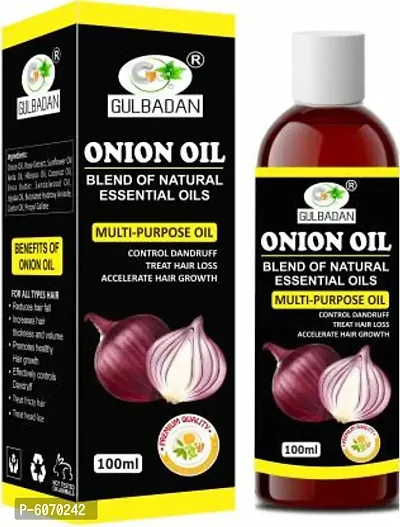 GULBADAN Onion Herbal Hair Oil for Hair Regrowth and Hair Fall Control Hair Oil  (100 ml)